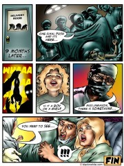 Black toon tribal caught a white dude and want to rape him