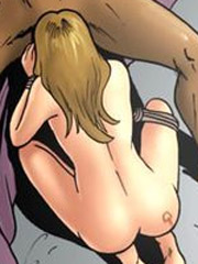 Blonde slave beauty licking and sucking her masters enormous dong just to avoid punishment.