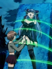 Poor enslaved anime girl forced to go through humiliation while being gang banged.