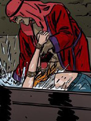 Her arabian master tortures her by the water!