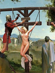 Cahined rome slaves humiliated in the basements!