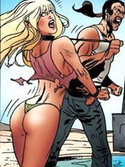 Young sexy couple get enslaved and used as fuck toys by cruel guy. tags: big tits, bdsm art, perfect ass.